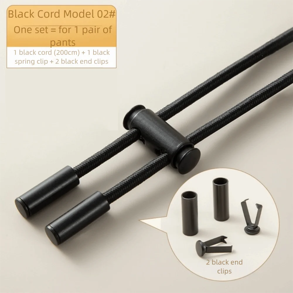 

Gifts 2M Pants Elastic Waist Drawstring Adjustable Cord Lock Stopper Waistband with Buckle DIY Sweatpants Waist Drawstring Strap