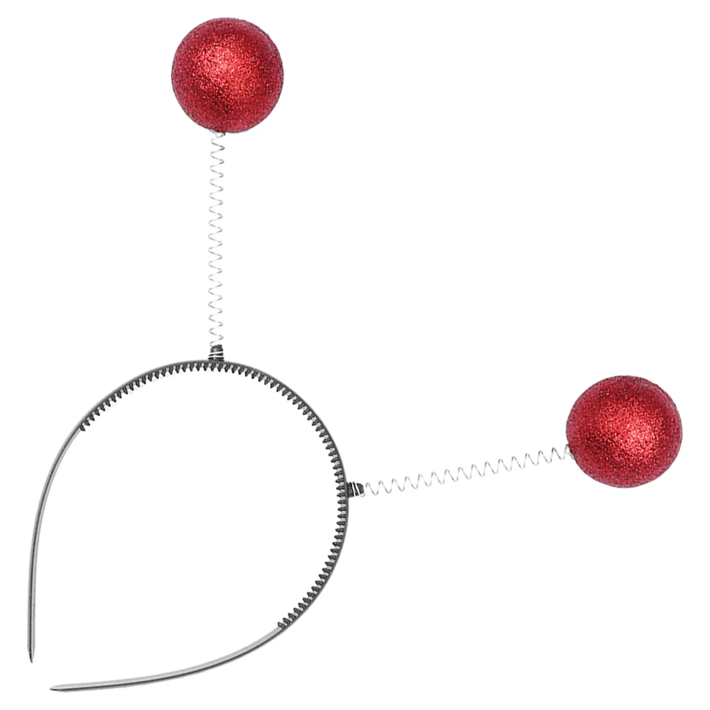 Повязка на голову с изображением инопланетянина, блестящий шар, обручи для волос для косплея, вечерние повязки на голову для антенны с шариками