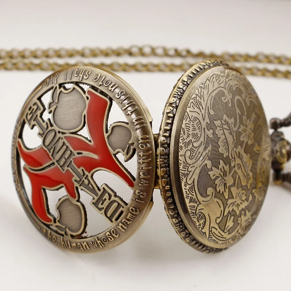 ساعات جيب كوارتز فريدة من نوعها للأطفال قلادة سلسلة بدلاية مجموعة فنية هدايا مع سلسلة للنساء والرجال #4