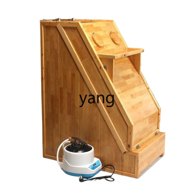 

LT health center sweat steaming box fumigation traditional Chinese medicine moisture sweat wooden sauna bath box