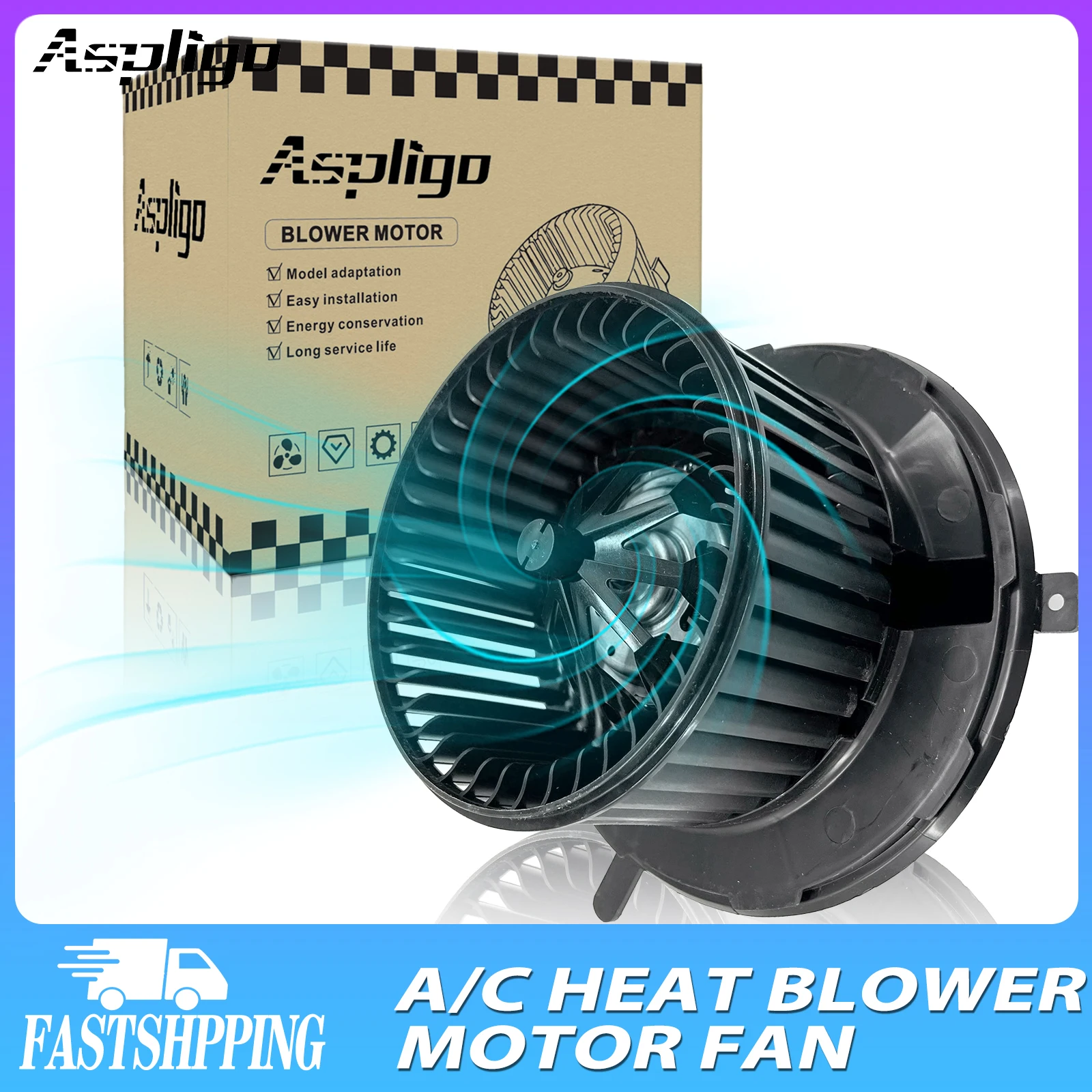 

Aspligo Air Conditioner AC Heater Blower Motor With Fan Cage For Audi A3 2006-2013/For volkswagen CC EOS GTI JETTA PASSAT RABBIT