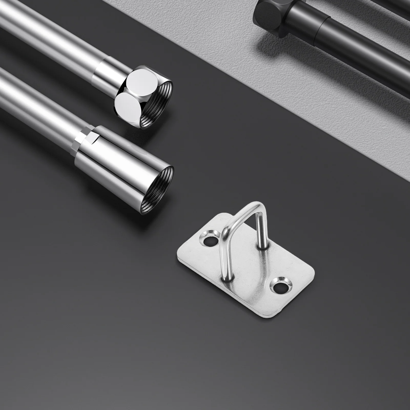 Kit de cerradura electrónica para gabinete, 10 Uds., para cajón, buzón, seguridad, ganchos de placa de ojo de acero inoxidable, sistema de cerradura oculta para el hogar