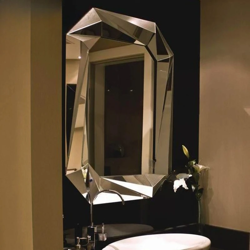 Hanging Vintage Mirror Modern Aesthetic Bathroom Dressing Table Mirror Living Room Korean Style Spiegel Wand Home Decorations