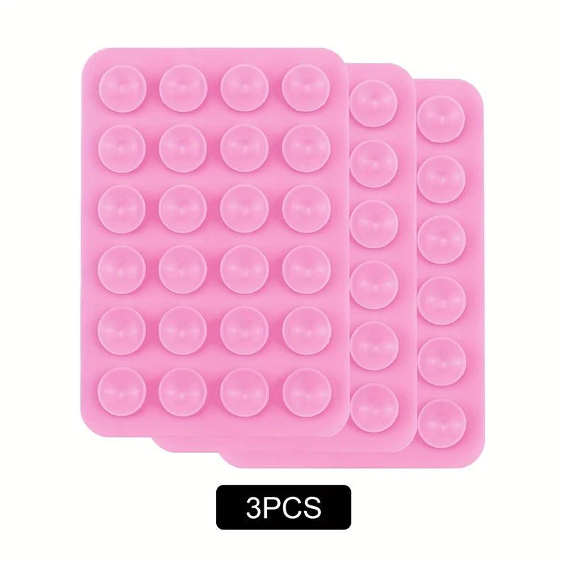 3/6/12Pcs Silikon Saug Telefon Halter Multifunktionale Saugnapf Matte Wand Stehen Anti-Slip Einseitige fall Montieren Aufkleber