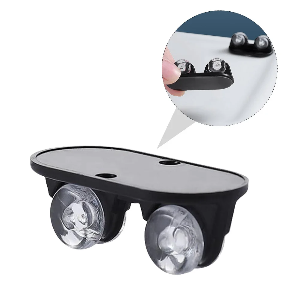 

8Pcs Storage Box Wheel Household Plastic -Way Roller Black Easy Sliding Effort Storage Box Wheel