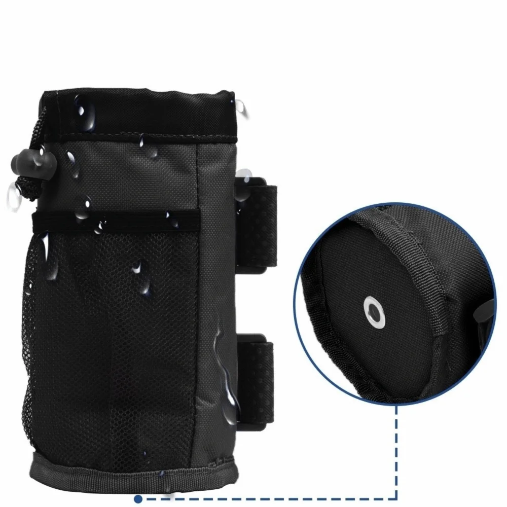 Outdoor Sports Insulated Scooter Water Bottle Holder Mesh Bag Bumper Cover Handlebar Cup Holder Handlebar Water Bottle Bag Bike view 3