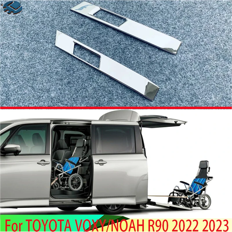

For TOYOTA VOXY/NOAH R90 2022 2023 2024 ABS Chrome Rear Trunk Tailgate Door Handle Bowl Catch Cover Trim Molding Garnish
