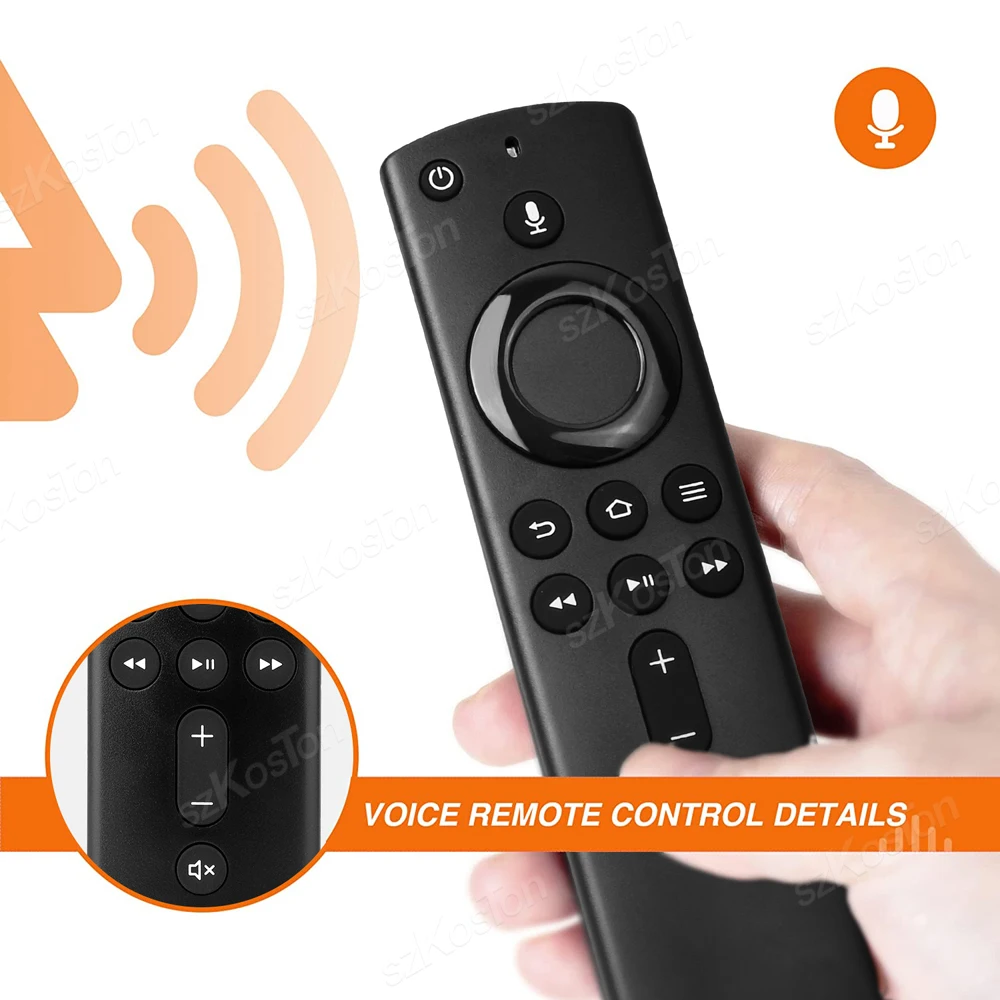 L5B83H Replacement Voice Remote Control for A-M-Z Smart TV Cube 2nd Gen & 1st Gen Compatible with Fire Smart TVs Stick Lite 4K