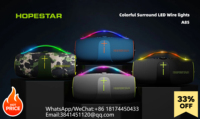 HOPESTAR A85 400W Portable Outdoor Subwoofer Wireless Speaker Colorful Light Party Computer Mobile Phone Karaoke Player AUX