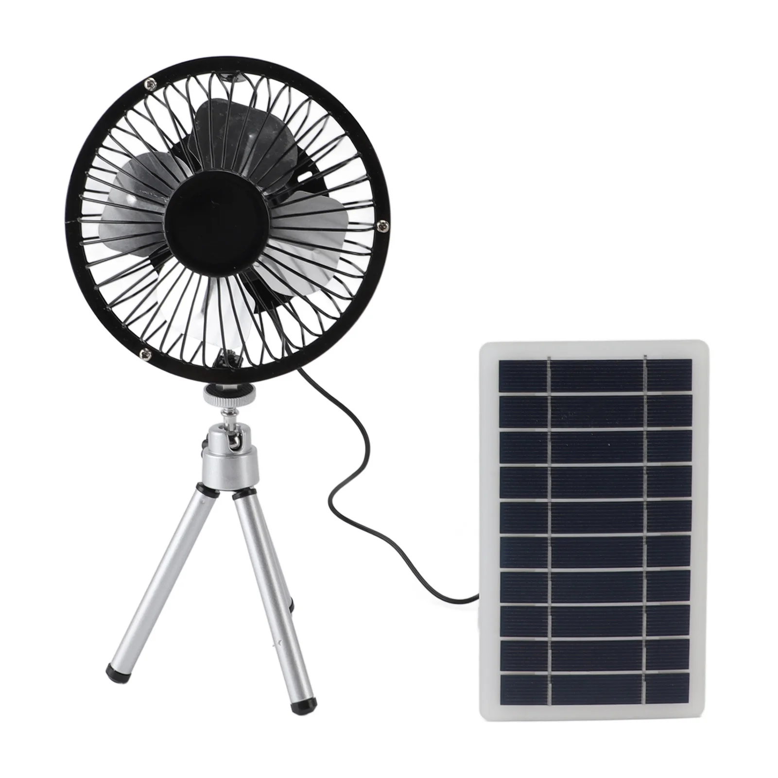 Solar Panel Powered Fan Quiet  High Efficiency Monocrystalline Silicon 10W Solar Exhaust Fan Portable for Pet House