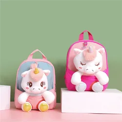 Toddler Backpack Stuffed Unicorn Toys Kids Backpacks for Girls Lightweight Preschool Backpack for Kids Toddlers School Bag