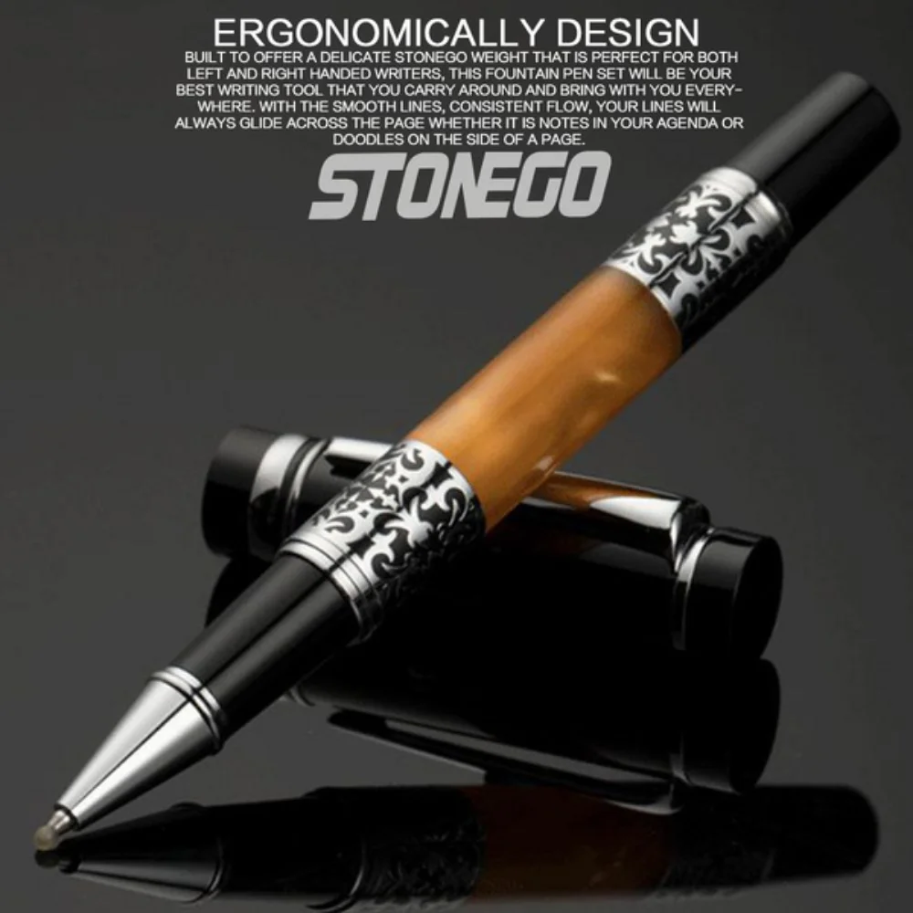 STONEGO Luxurious Metal Gel Pen Ballpoint Pen Advertising Gift Signature Pen