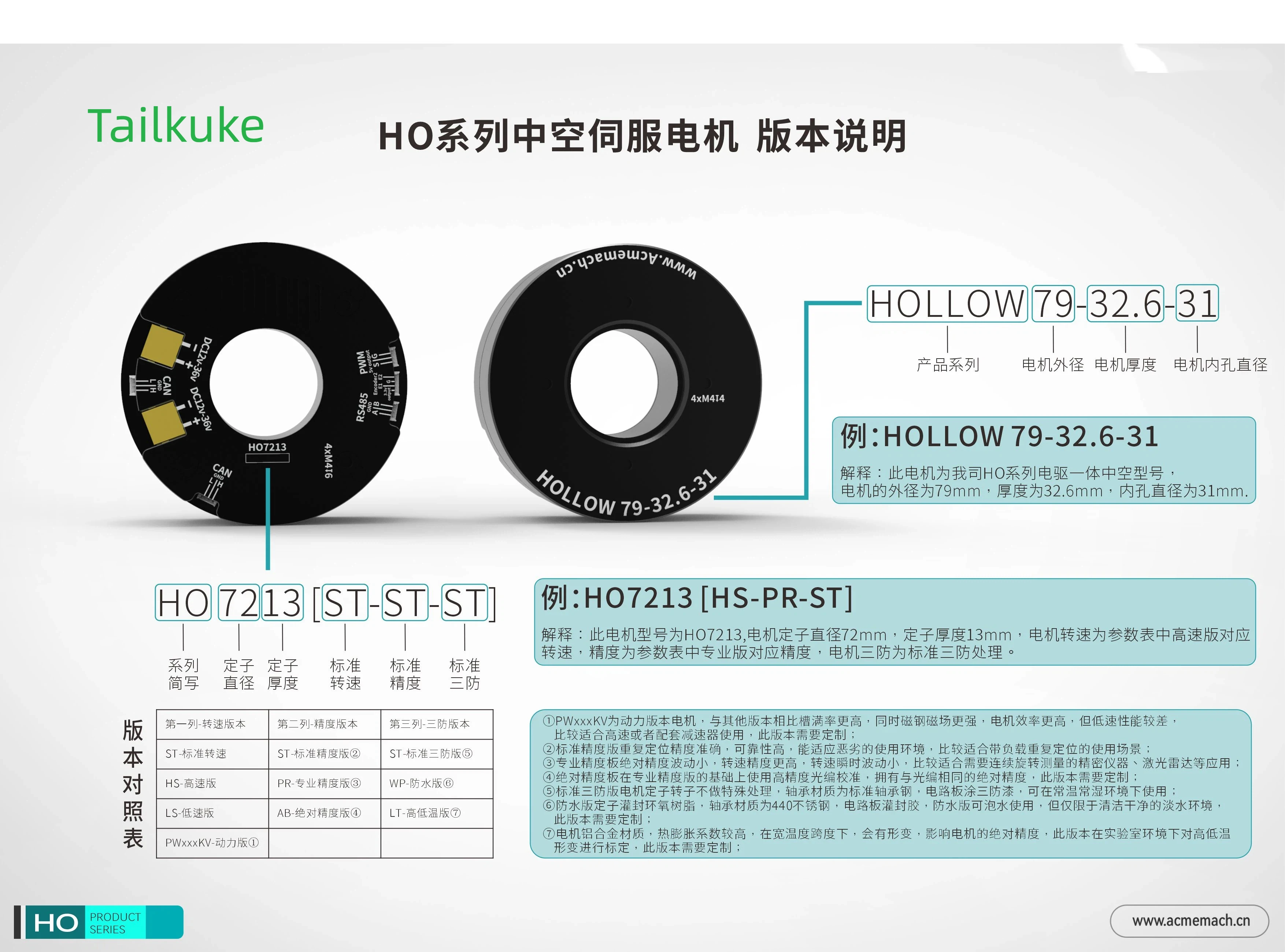 HO2206 Hollow Torque Servo Motor Hollow Motor Brushless Motor Micro Motor Gimbal