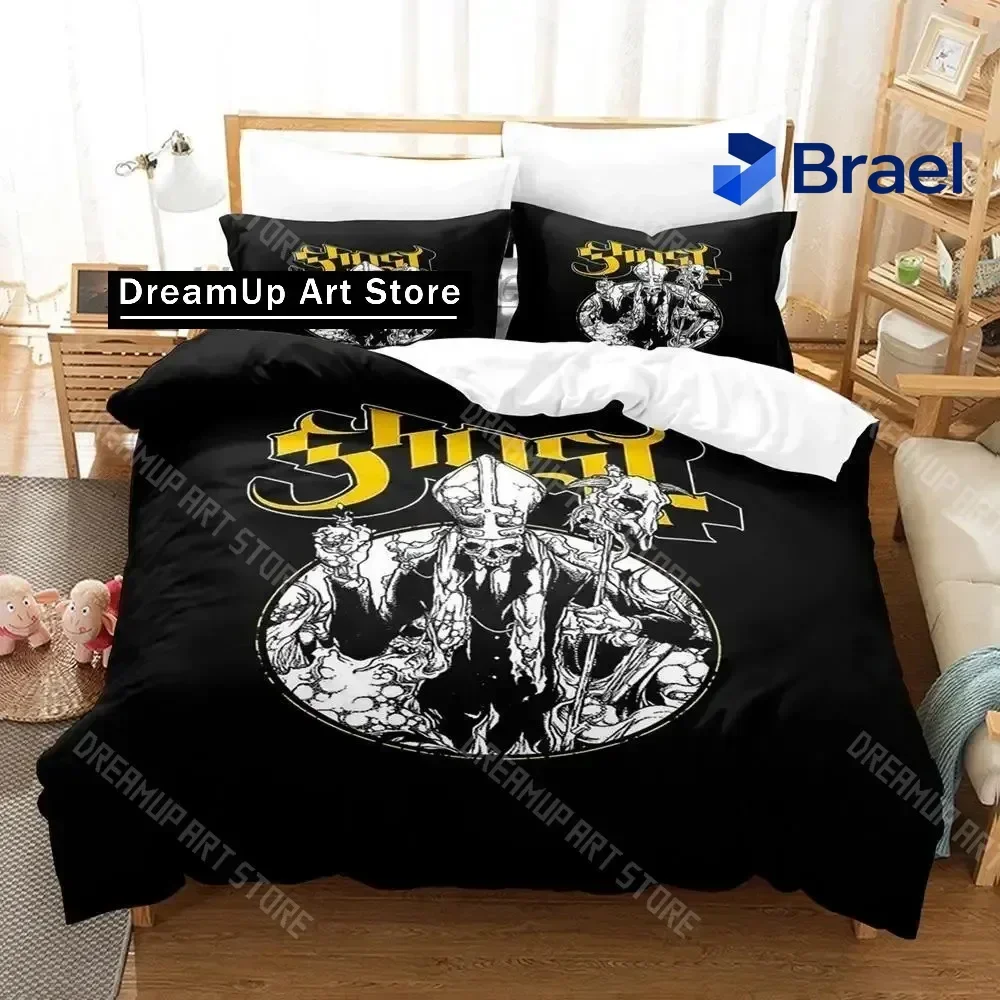 Exquisite 3D Print Ghost Rock Band Tank Bedding Set Single Twin Full Queen King Size Bed Set Aldult Kid Bedroom Duvetcover Sets