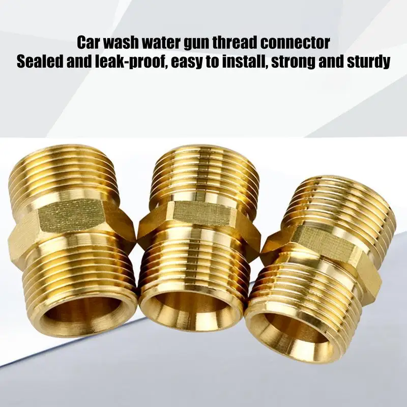 Leakproof Hose Fittings Hose Extension Connector Car Wash Accessories Pressure Washer Connector For Hose Home Boat Car Washing