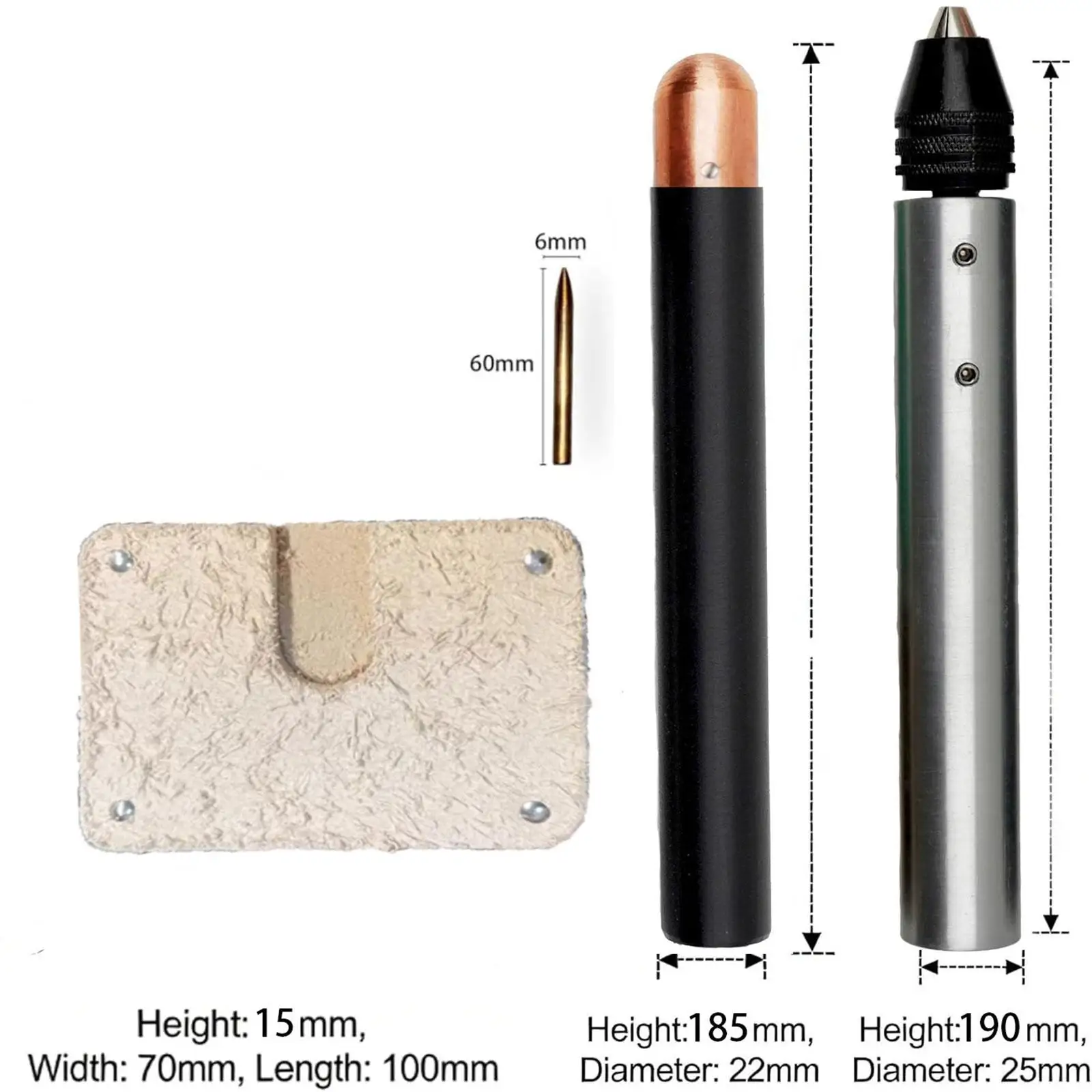 

Lithic Knapping Tool Kit Crystal Stones Age Toolkit with Pressure Copper Premium Professional Lithic Napping Tools