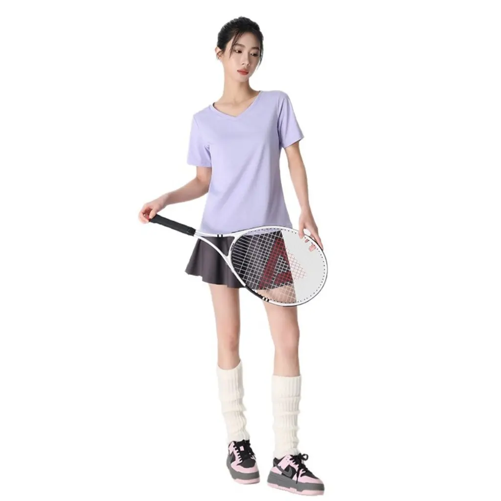 

Women's Slim-fit Sports T-shirt Cool Fitness Yoga Clothing Beautiful Back Design Short-sleeved Running Top