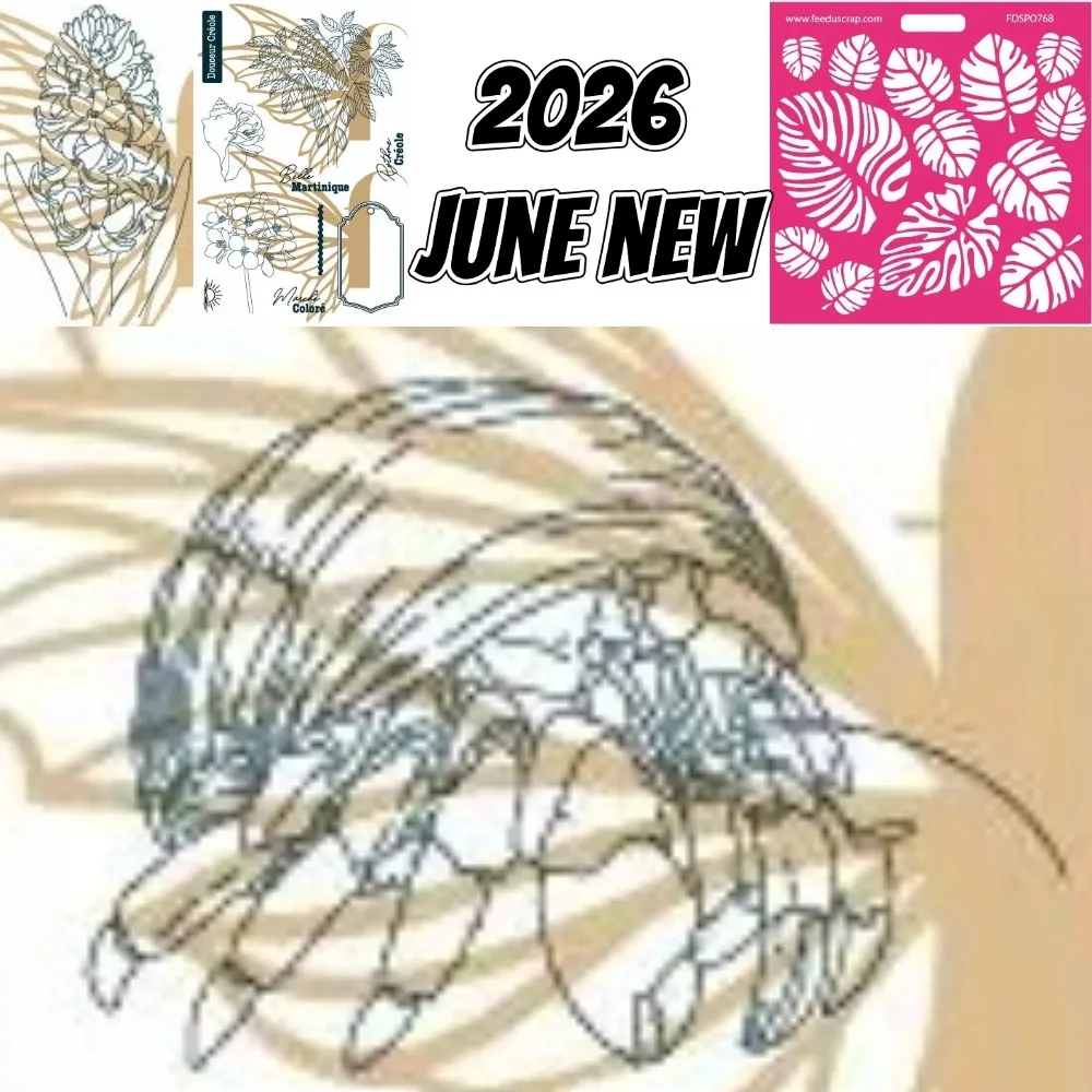 Tampons Transparents A6 - Antilles Dies and Stamps Scrapbook Diary Decoration Stencil Embossing Template DIY Greeting Card
