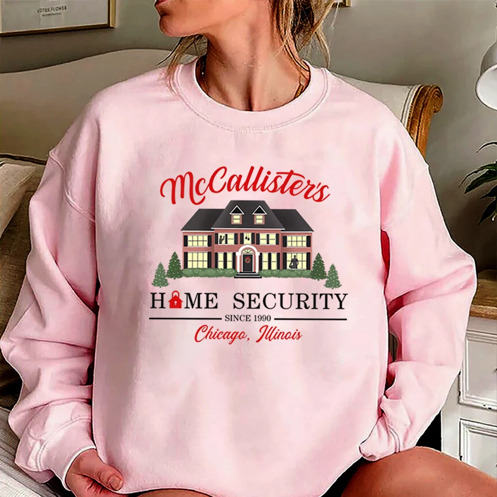 McCallister\'s Home Security Sweatshirt Home Alone Christmas Movie Hoodie Kevin McCallister Battle Plan Sweater Funny Xmas Tops