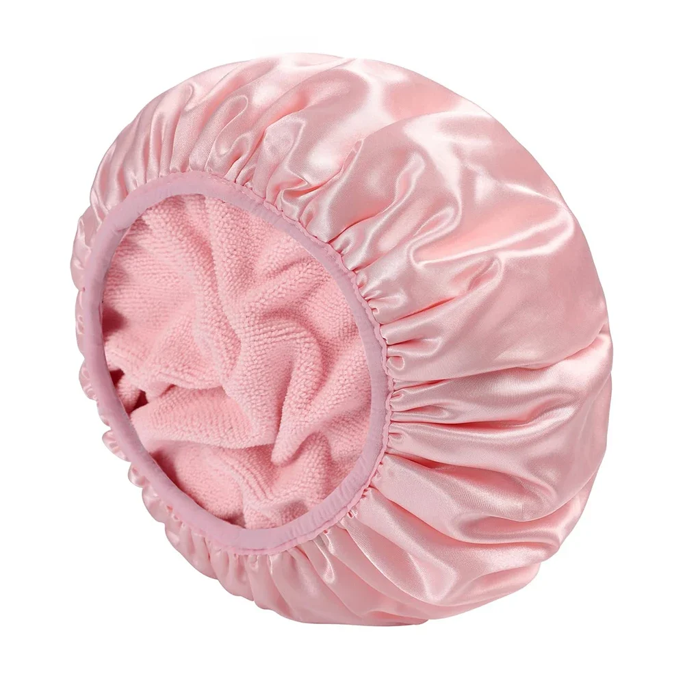 

1Pc Reusable 3-layer shower cap large waterproof shower cap adjustable womens shower cap girls Bonnet men