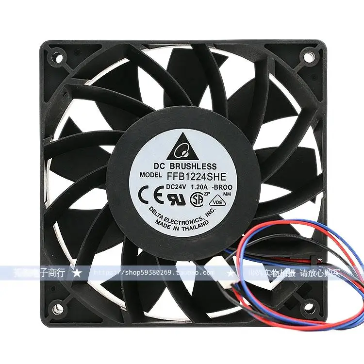 Delta Delta FFB1224SHE -BR00 12038 24V 12CM 1.20A Converter Wind Fan