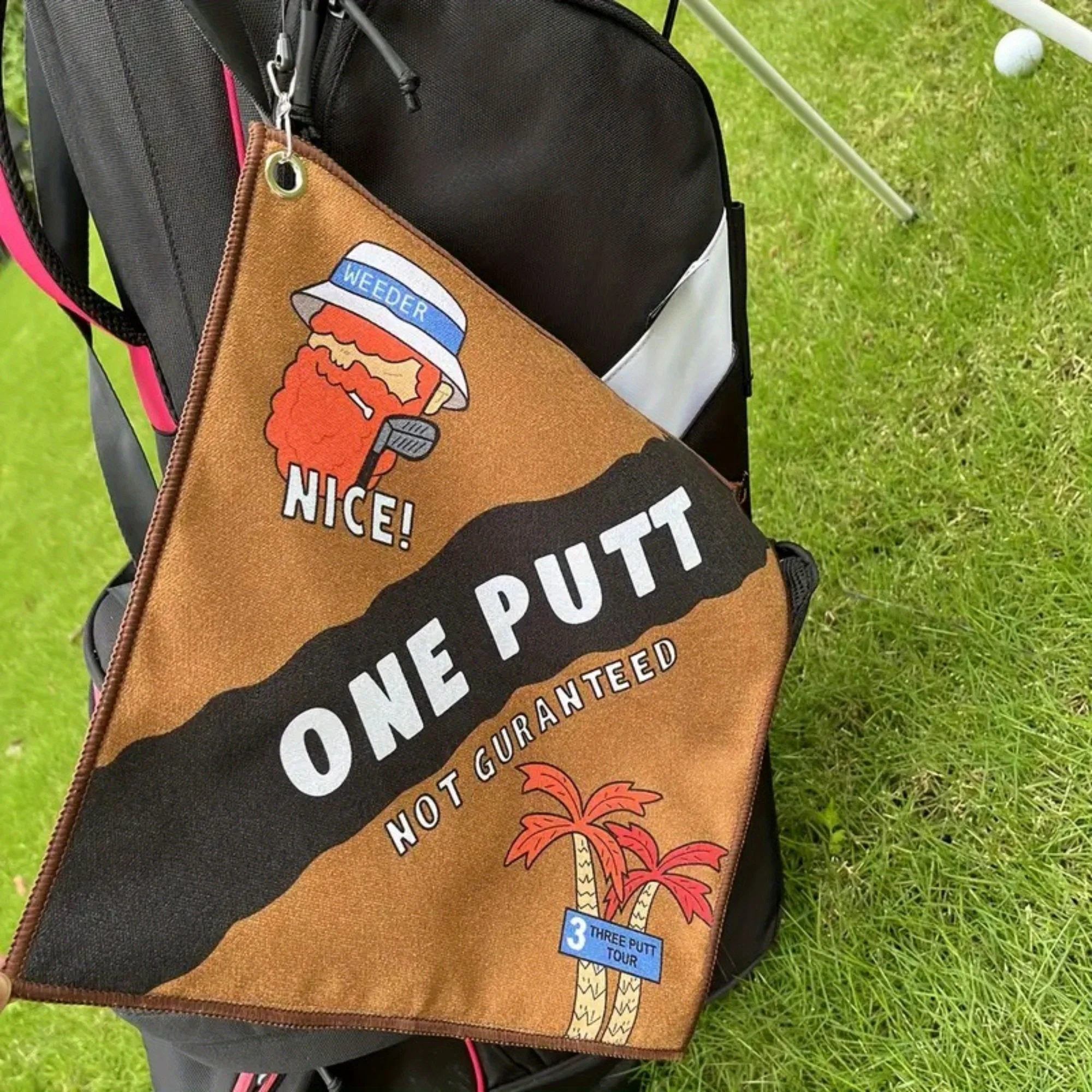 Premium-Golfhandtuch im neuen Stil, 2-in-1-Golfhandtuch, Golfzubehör, super saugfähig und schnell trocknend, für schnelle Reinigung, perfekt für Golf