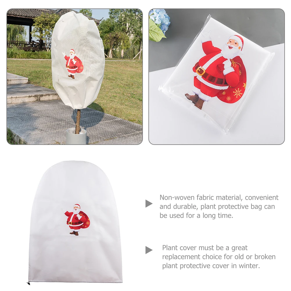 

Frost Protection Cover for Plants Anti-freeze Non-woven Fabric Windproof Rainproof Adjustable Drawstring Outdoor for Winter