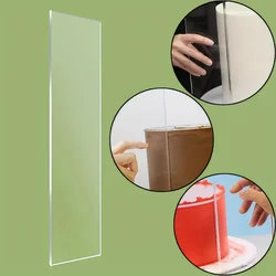 1Pcs Slender Clear Acrylic Cake Scraper Smoother Icing Frosting Buttercream Large Cake Smoother Scraper - BPA Free
