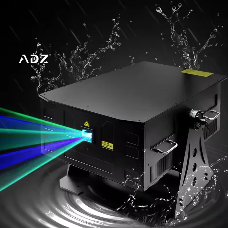 OWaterproof IP6120W a todo Color RGB animación Las er Show equipo proyector L aser haz de luz para Las er Show área escénica