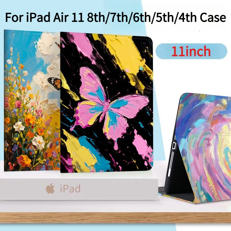 2026 New For iPad Air 11 M4 Case Air M3 M2 11inch Air 5th 4th Gen 10.9 TPU Silicone Soft Back Cover Tablet Cases Auto Wake Sleep