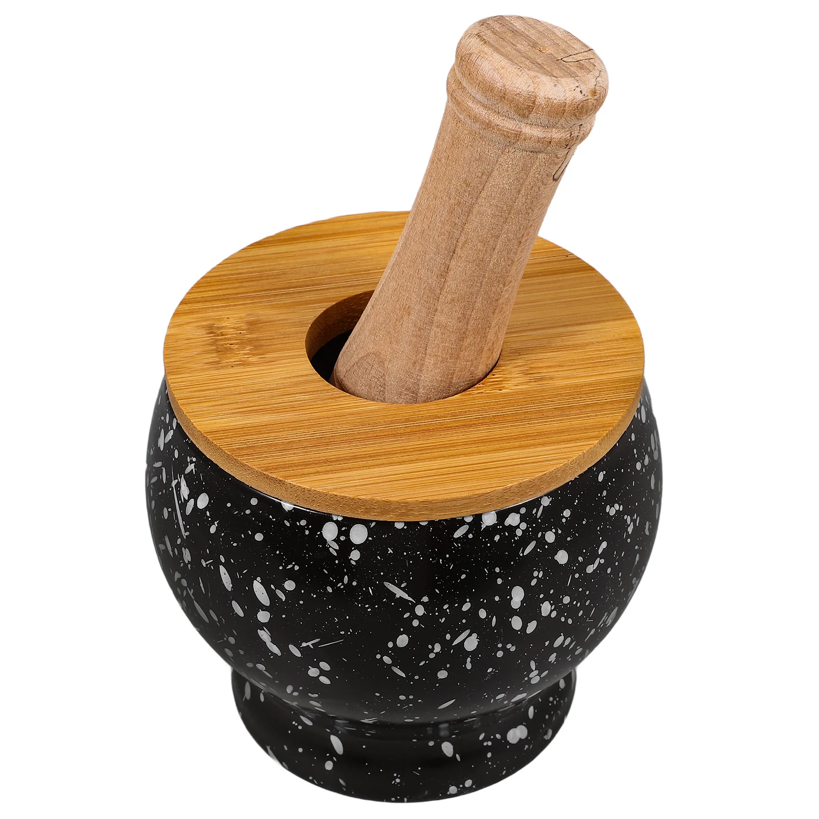 

1 Set Ceramic Garlic Grinding Bowl For Kitchen, Spices Crush Pot, Pills Grinding Tool, Household Pestle Set, Restaurant Use