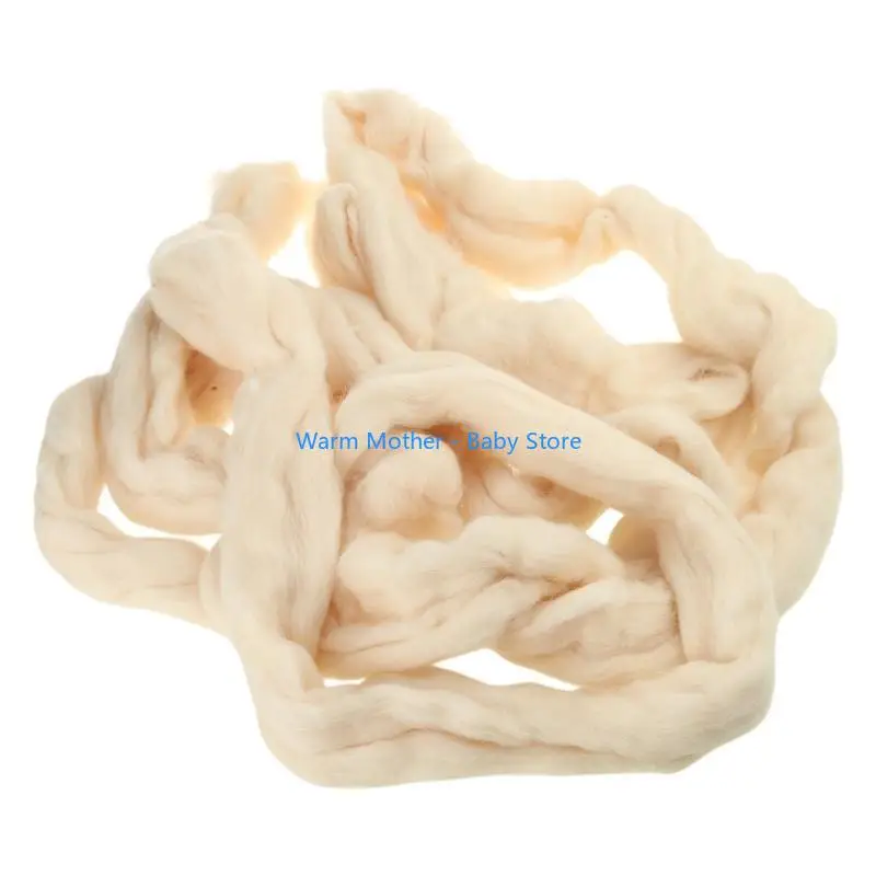 

Newborn Photography Props Wool Rug Photoshoot Mat Basket Filler Baby Shower Gift 57QE