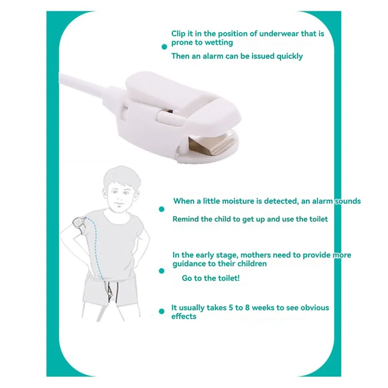 A07I إنذار تذكير الرطب للأطفال التبول اللاإرادي صبي بنات أطفال الكبار Enuresis MA-108 #5
