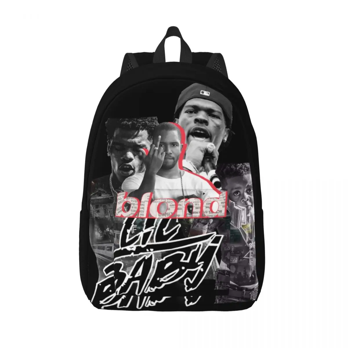 Lil Baby-Sac à Dos Vintage Hip Hop pour Adolescent, Cartable d'École, Voyage du Primaire et du Lycée