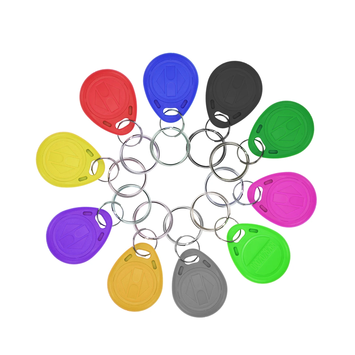 5YOA 100 قطعة 125 كيلو هرتز T5577 مفتاح تحديد الهوية بموجات الراديو em4305 Keyfobs شارة نسخة قابلة لإعادة الكتابة قابلة لإعادة الكتابة مكررة معرف رمز حلقة الوصول الفارغ #1