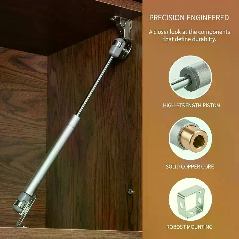 Furniture Hinges 20N-200N Gas Struts Cabinet Hinge Gas Spring Stay Kitchen Cupboard Door Lids Lift Pneumatic Support