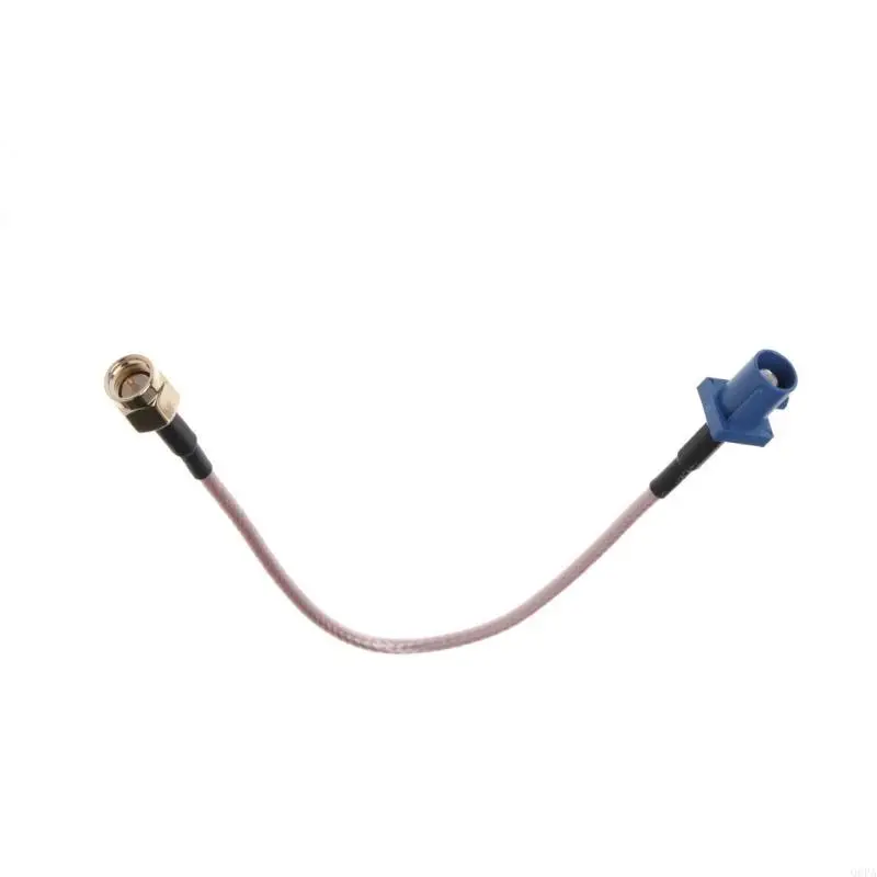 Q6PA Fakra C Adapter Plug to SMA Male Extension Cable Cord for GPS Antenna Car