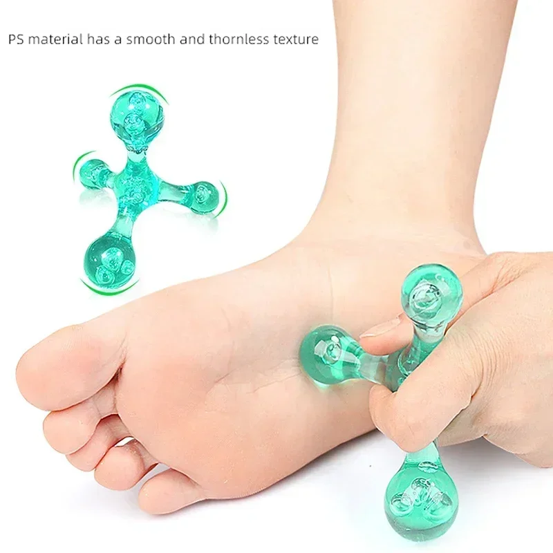 4-Ball Body Massager Manual Balance Ball Trigger Point Arm Back Relaxation Edema Elimination Multi Functional Acupoint Massager