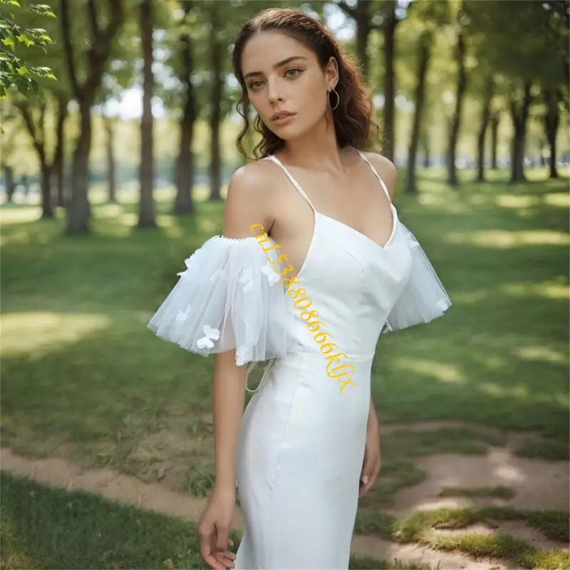 Bánh tay cưới hoa tinh tế bao gồm vải mềm với trang trí đàn hồi nhẹ nhàng cho váy 066c
