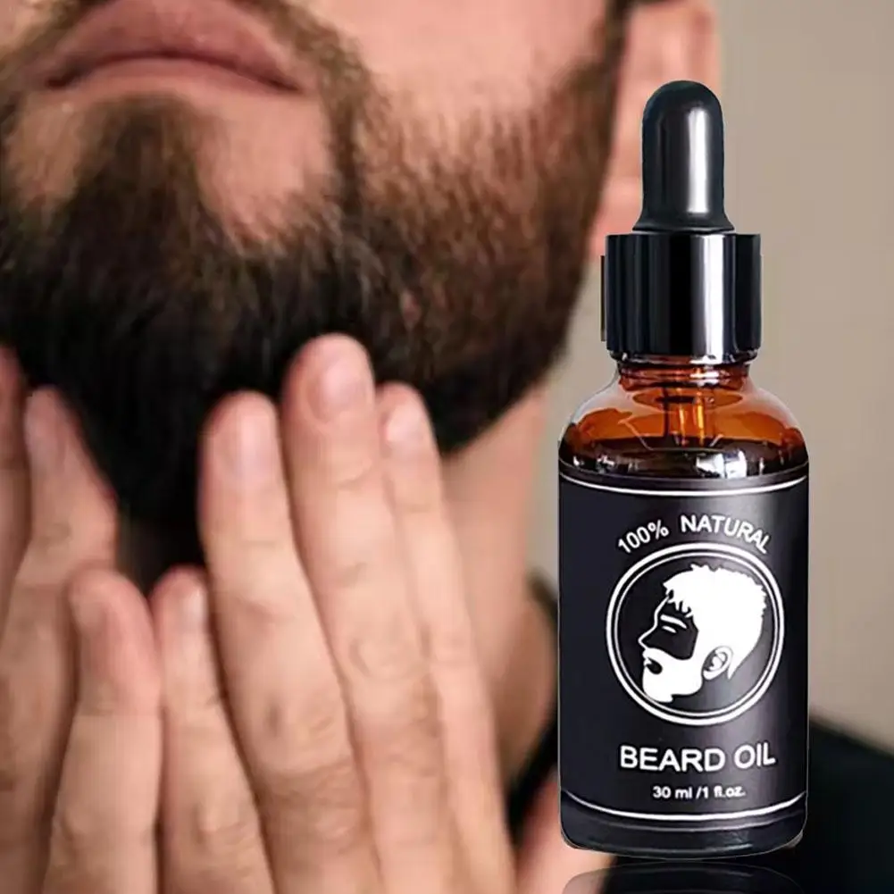 30ml Beard Oil Moisturizing Conditioner Oil Shine Soften Beards Strengthens Smooth Nourishing Beard Growth Essential Oil