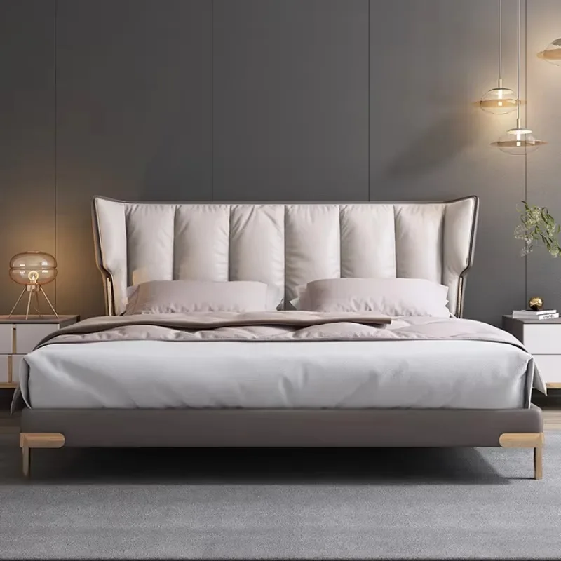 xx-Adult Queen Size Double Bed Comforter Headboard Headboards Full Size Bed Living Room Bedframe Lit 2 Personnes Home Furniture