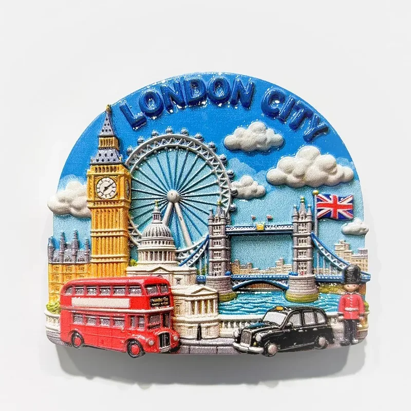 United Kingdom Fridge Stickers England Souvenirs London Scotland White Cliffs of Dover Rye  Edinburgh Fridge Magnets Gifts