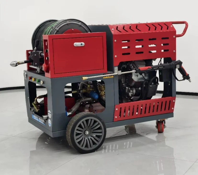 37 HP Water Pressure 200 Bar Snake Drain Unblocking Machine Sewer Jet Drain Cleaning Machine with Complete Accessories