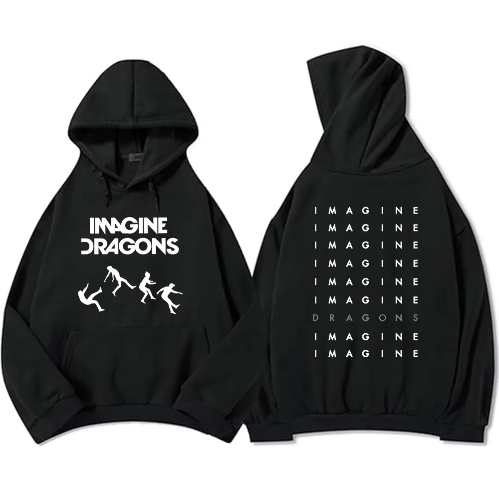 

Streetwear Unisex Loom Tour 2025 Imagine Dragons Long Sleeve Winter Sweatshirts Ropa Hombre Sudaderas Hooded Pocket Male Clothes