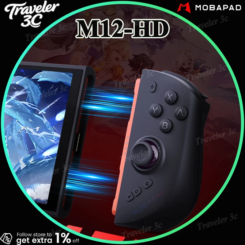 MOBAPAD M12HD Gemini 3 Split Game Controller For NS2 Joycon2 Tmr Air Joystick Hd Vibration Wireless Game Controller Laptop PC