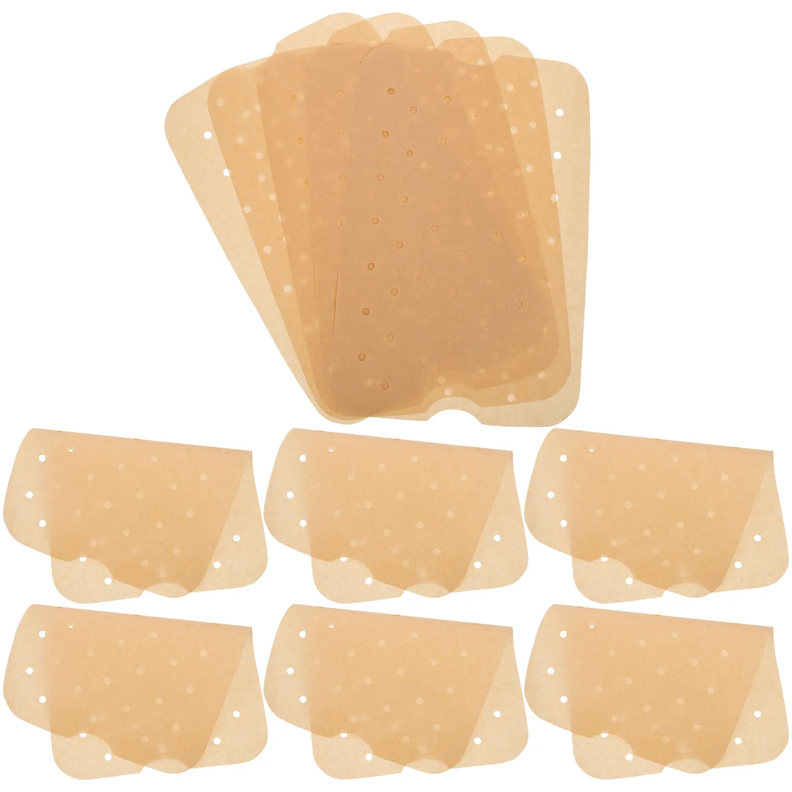 200pcs 200 Sheets Baking Paper Liners Air Fryer Perforated Nonstick Disposable Kitchen Accessories For Fryer Parchment Tray Pan