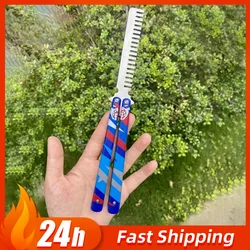 23cm Valorant Weapon Game Peripheral Go Vol 2 Melee Elegant Butterfly Comb of Yoru Metal Sword Samurai Weapon Model Gifts Toys
