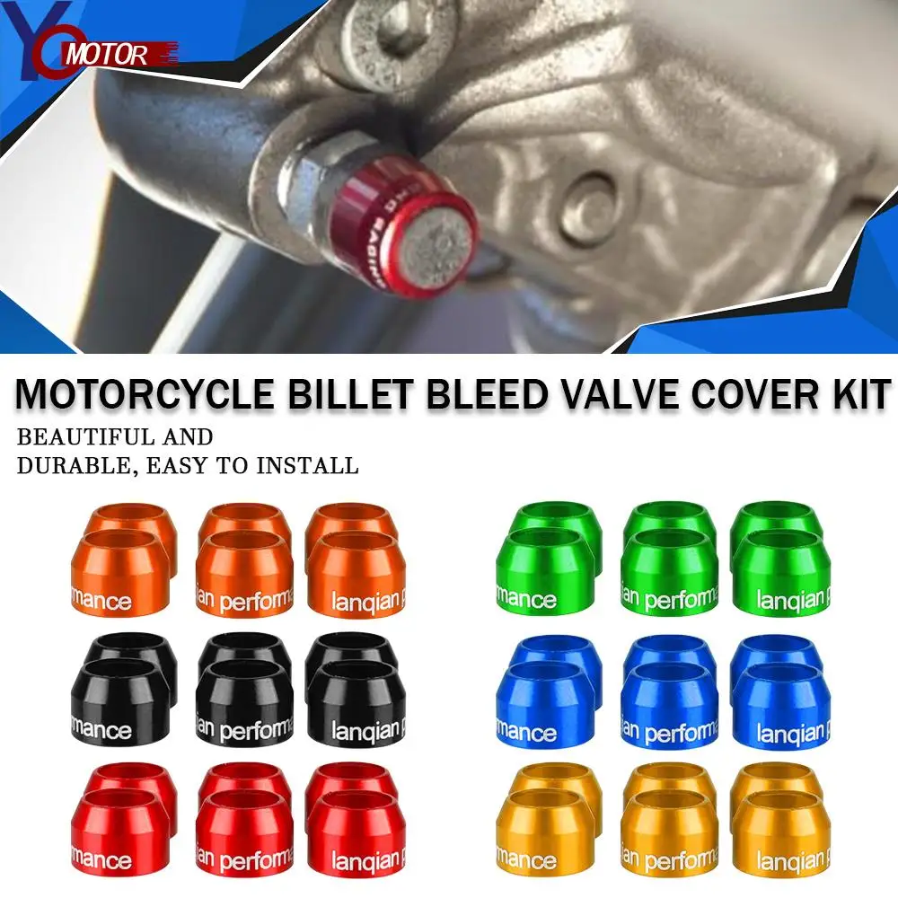 

For Yamaha FZ1 2006-2014 FZ6 2004 -2007 FZ8 2010-2013 Motorcycle Universal Caliper Master Cylinder Billet Bleed Valve Cover Kits