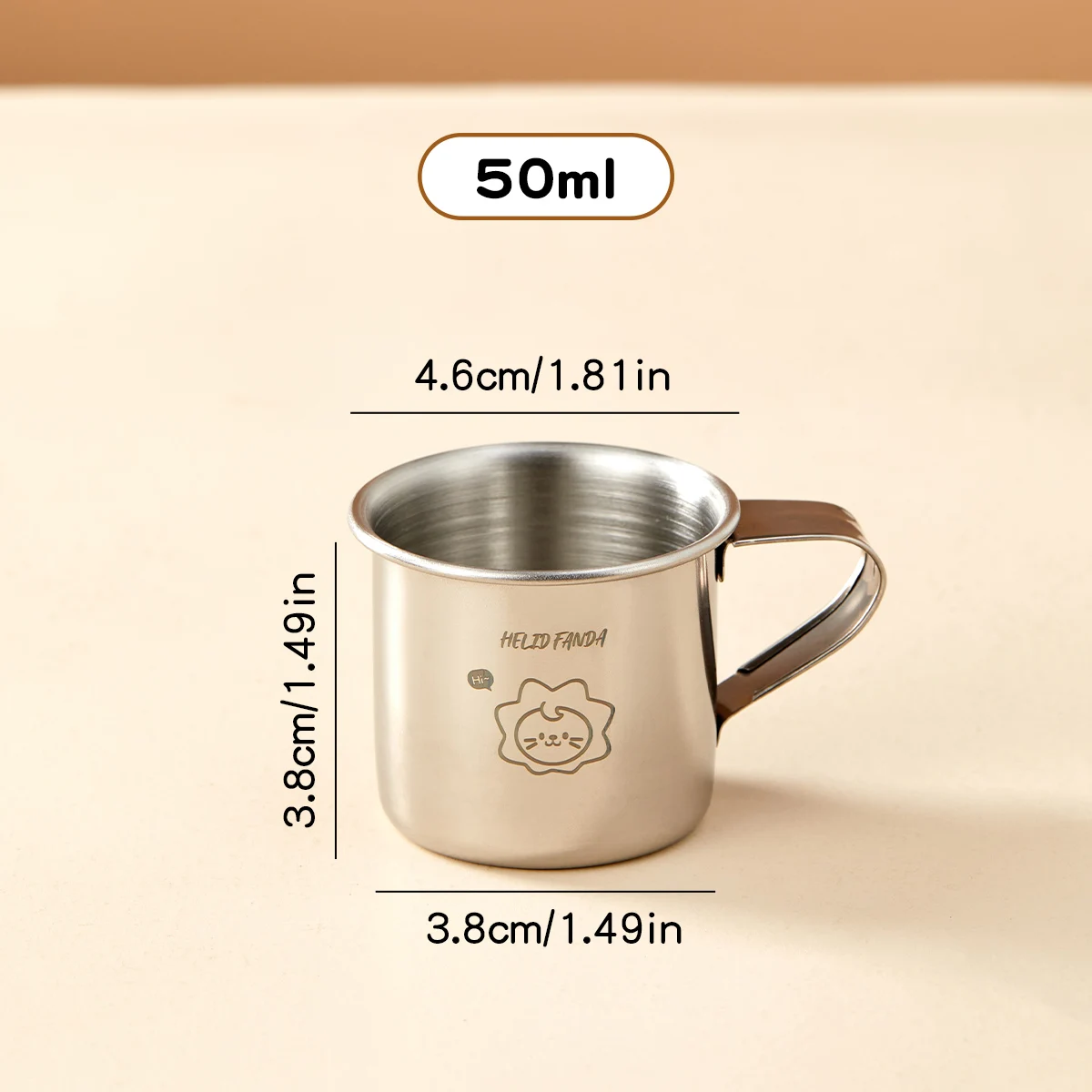 WORTHBUY 304 Roestvrijstalen Drinkbeker Met Handvat Duurzame Tumbler Anti Brandwonden Mini Leuke Waterbeker Voor Kinderen Drinkware 