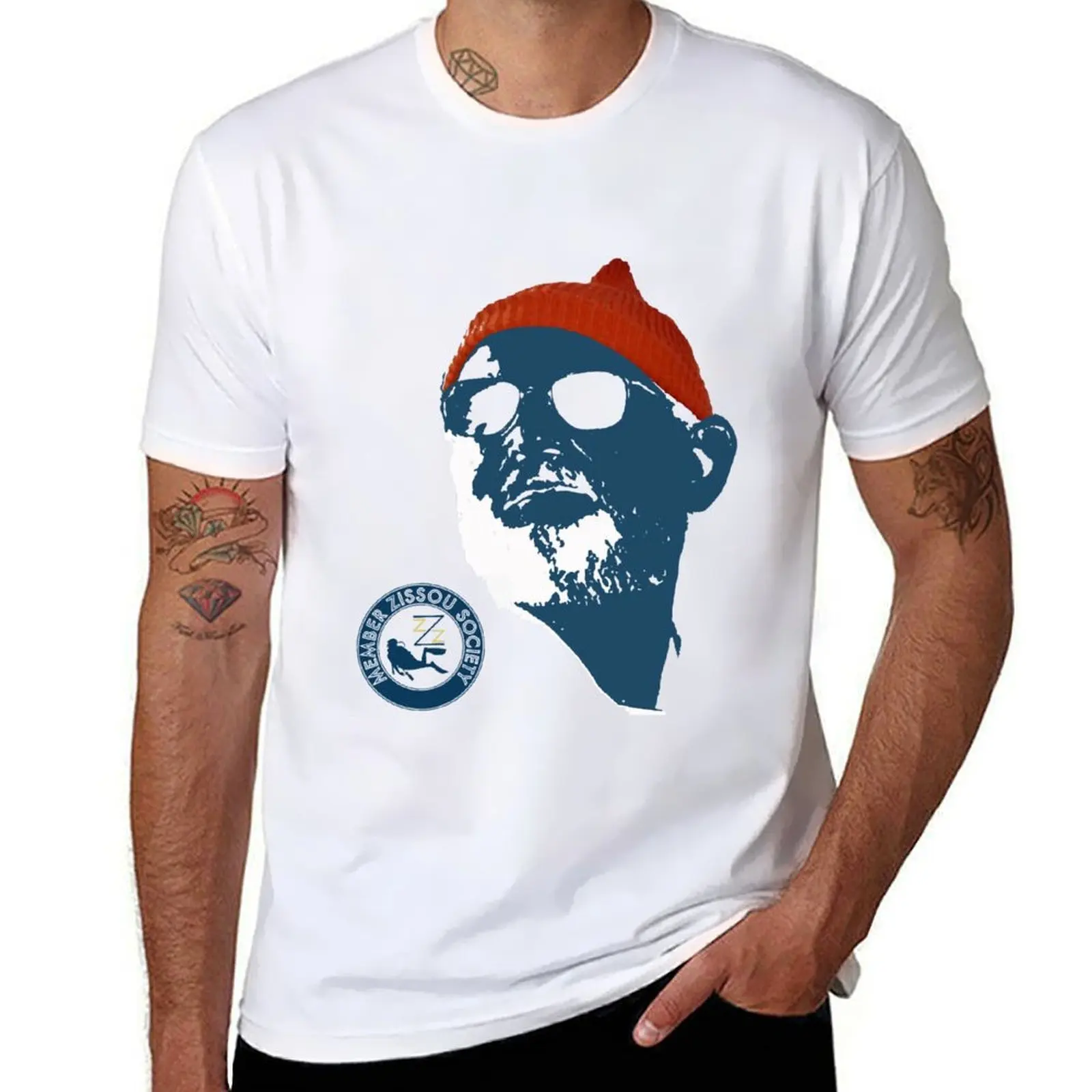 

team zissou T-Shirt funny t shirts dark humor man t shirt heavy cotton T-Shirt